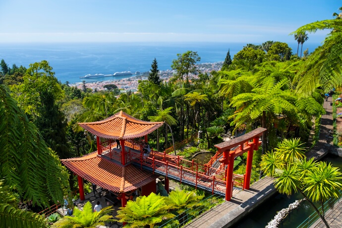 Monte Palace Tropical Garden above Funchal.