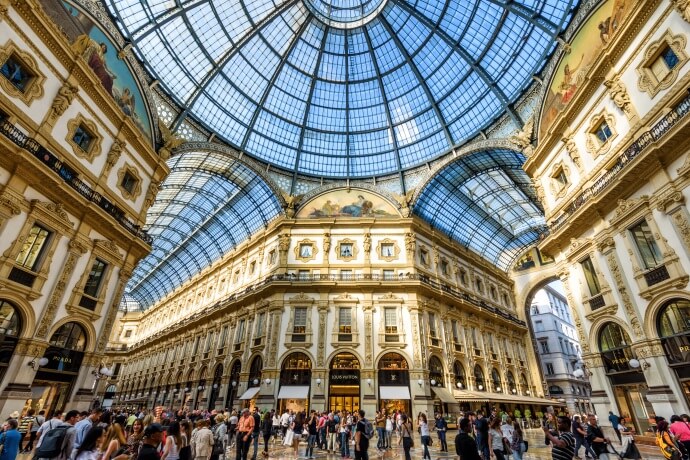 Stroll along Galleria Vittorio Emanuele II