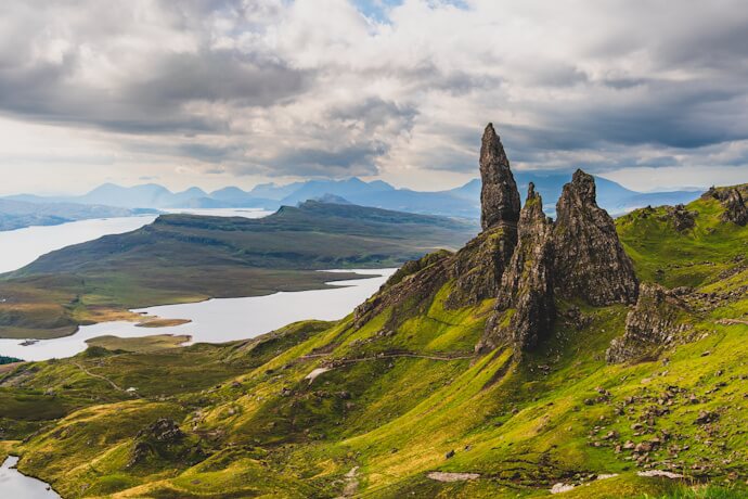The Old Man of Storr on Scotland’s Isle of Skye.