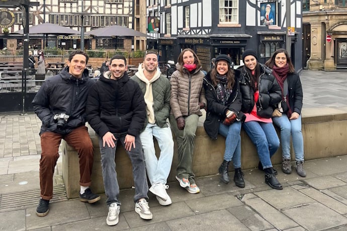 TourTailors Team members posing together during the company's FAM Trip to the United Kingdom