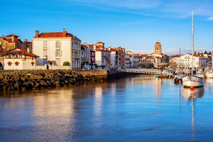 View of Saint-Jean-de-Luz, a breathtaking coastal town in France