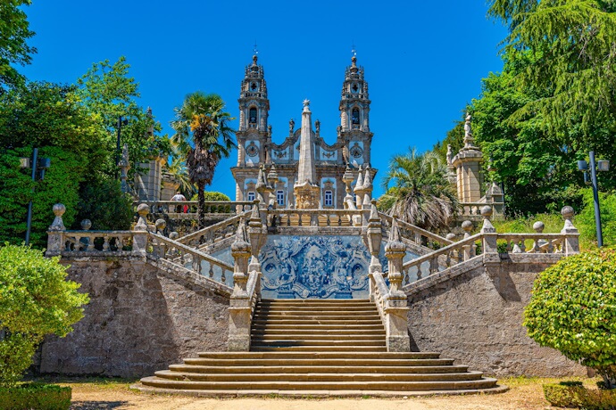 Sanctuary of Nossa Senhora dos Remédios is a jaw-dropping fusion of faith, art, and landscape, rising above the historic town of Lamego
