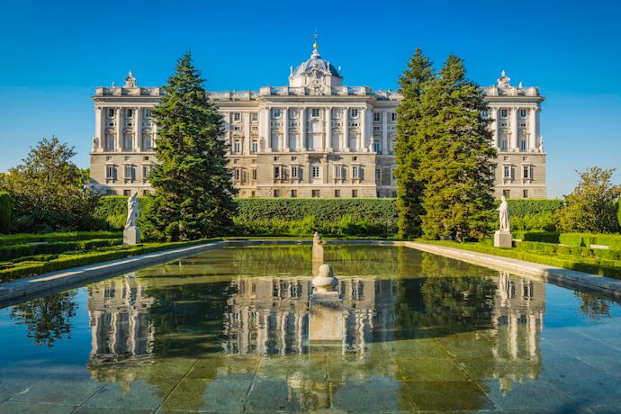 The opulent Palacio Real de Madrid