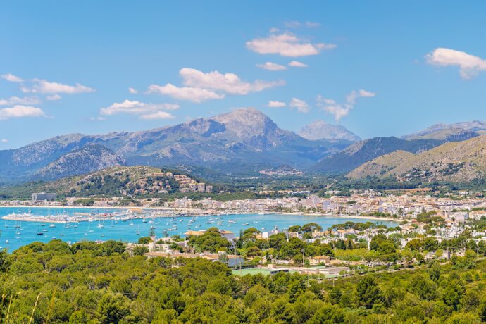 Panoramic view of Port de Pollença