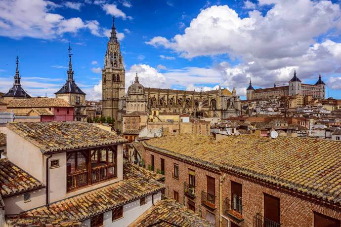 Town’s skyline with the Cathedral and Alcazar