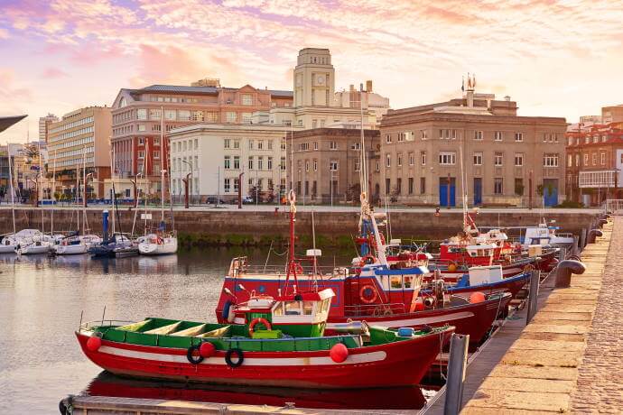 La Coruña port 