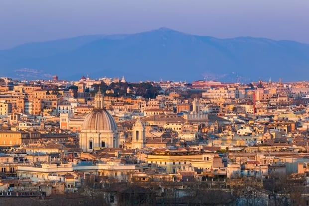 Admire the view at Terrazza del Gianicolo