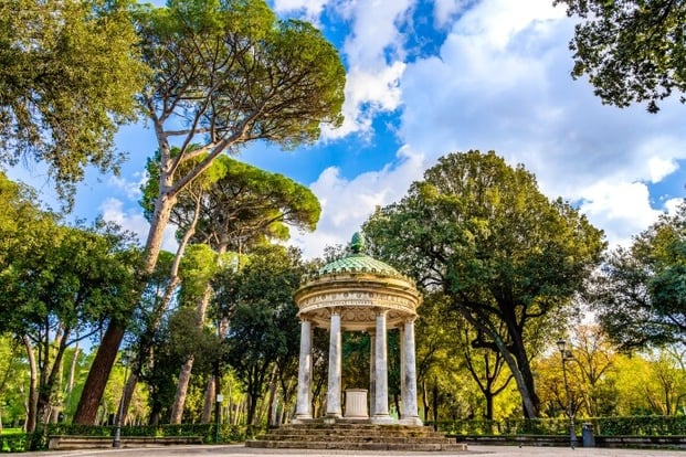 Explore the gardens of Villa Borghese