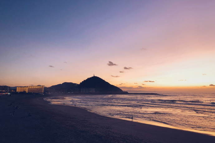 Sunset in San Sebastian