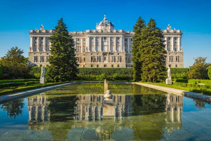 Historic façade of the Palacio Real