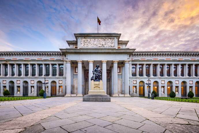 Façade of the Prado Museum