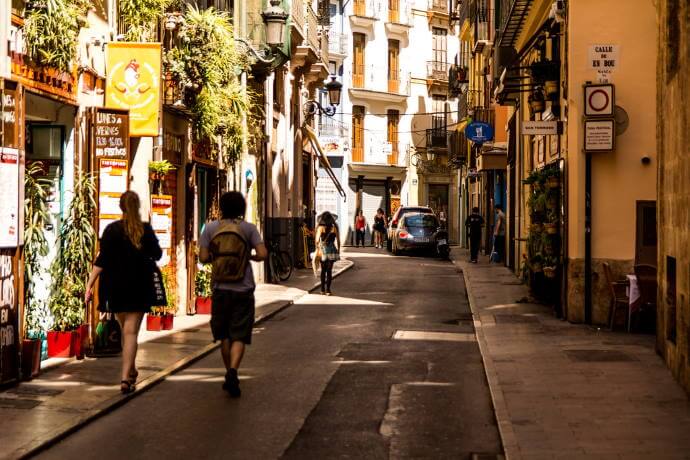 Street view in Barrio del Carm