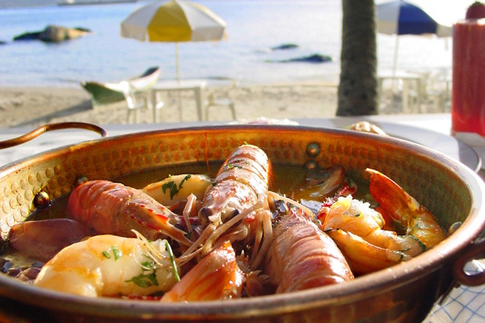 Cataplana, a typical dish from Algarve, Portugal