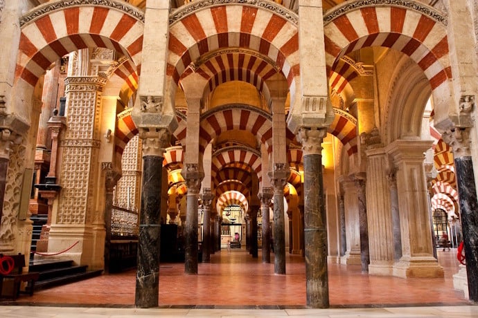 Inside the Mosque-Cathedral of Córdoba