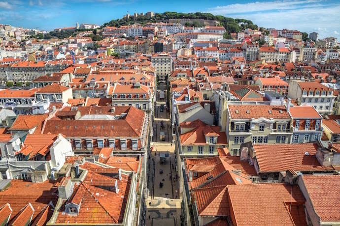 View of Lisbon's historic centre