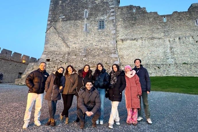 TourTailors Team posing in front of the Killarney Castle.