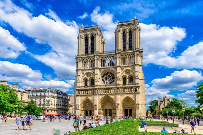 Notre-Dame Cathedral on Île de la Cité in Paris, one of France’s most iconic Gothic landmarks