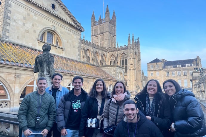 Tourtailors Team at the Roman Baths in Bath, England