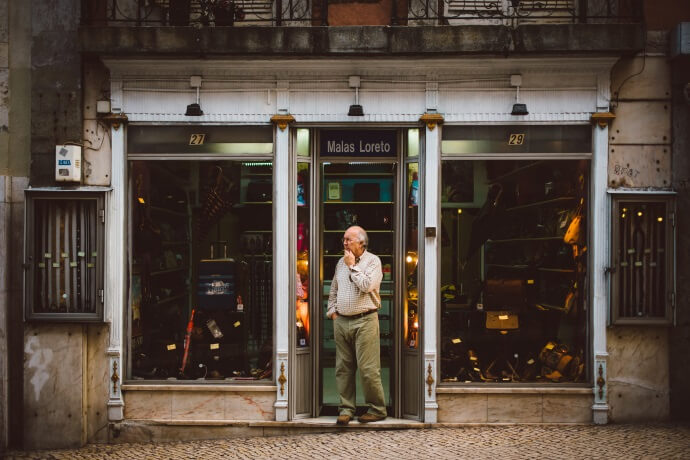 Go to the traditional shops in Chiado