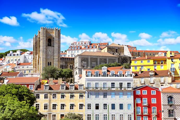 Lisbon Cathedral in Alfama, the oldest neighbourhood of the city.