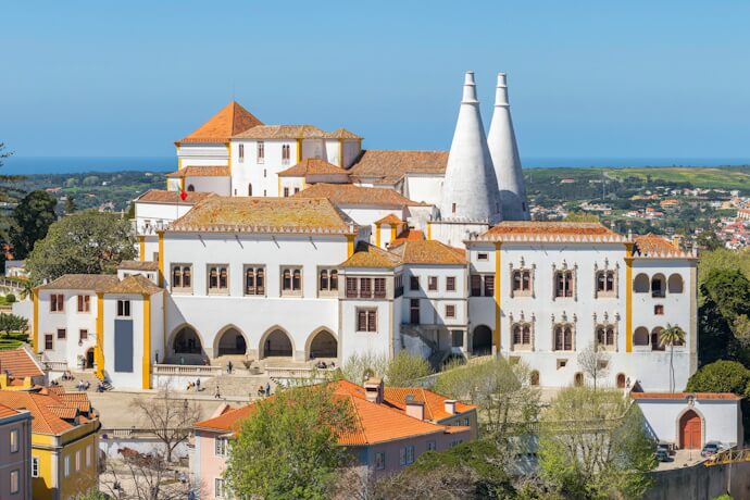National Palace of Sintra in historic Sintra, Portugal.