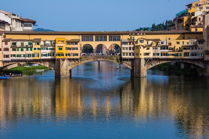 Ponte Vecchio, an ex-libris of Florence, in Italy