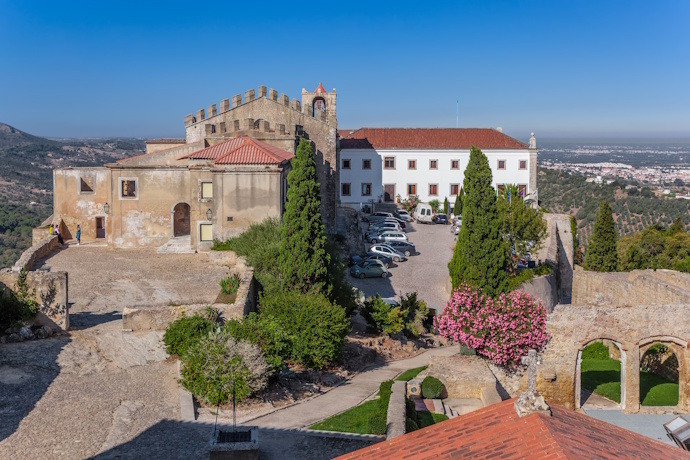 Palmela Castle with historic Pousada Hotel, Portugal