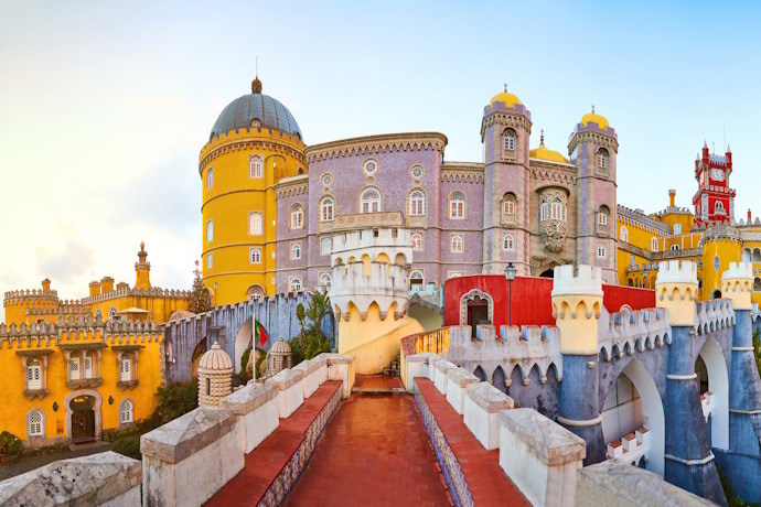 Pena Palace, in Sintra, Portugal