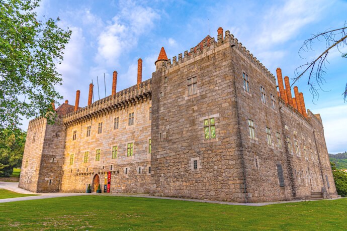 Palace of the Dukes of Braganza, a medieval residence in Guimarães, Portugal