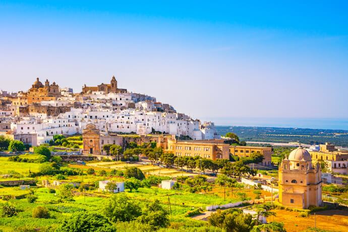Ostuni hilltop town in Puglia