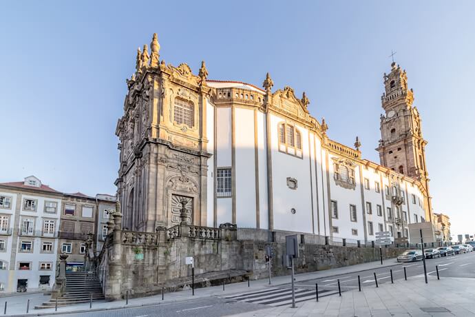 Clérigos tower and the baroque church