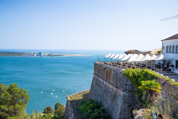 View over the Bay of Setúbal and Tróia