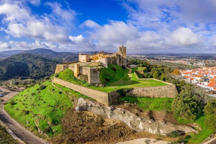 View of historic Palmela Castle