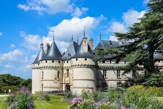 Château in the Loire Valley with gardens.