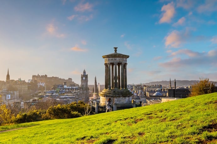 Calton Hill at sunset