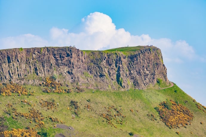 Cliffside of Arthur’s Seat from a distance