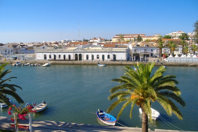 Tavira landscape, with the Gilão River, Algarve, Portugal