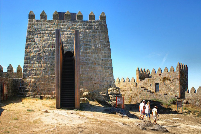 The medieval castle of Trancoso, in Portugal
