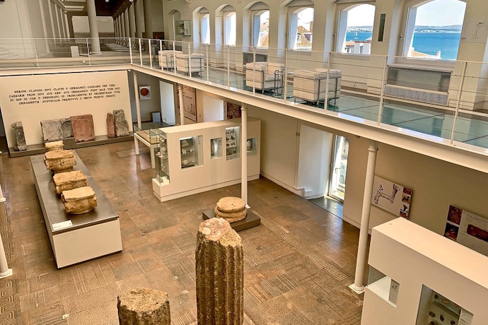 Inside the Roman Theatre Museum in Lisbon 
