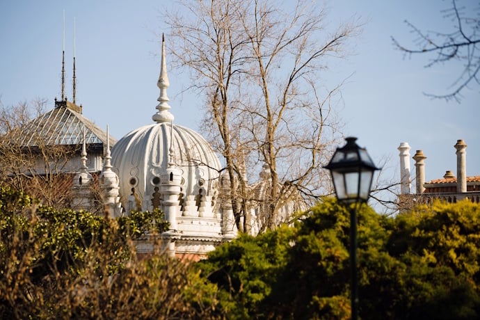 Historic garden architecture in Príncipe Real, Lisbon