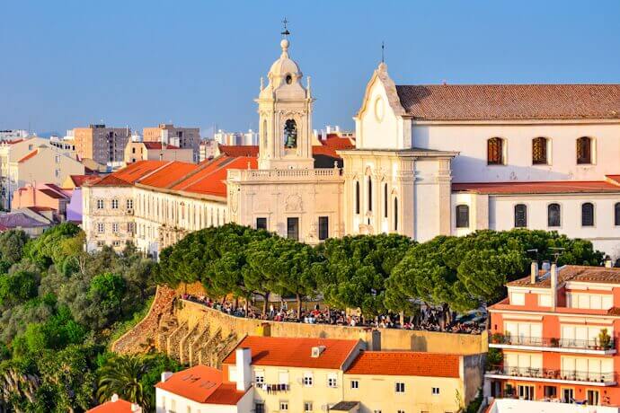 Miradouro da Graça beside Igreja da Graça in Lisbon